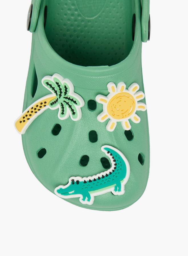 Aqua Boys Jibbitz Charm Clogs - Image 4